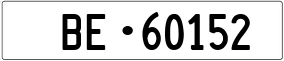 Trailer License Plate
